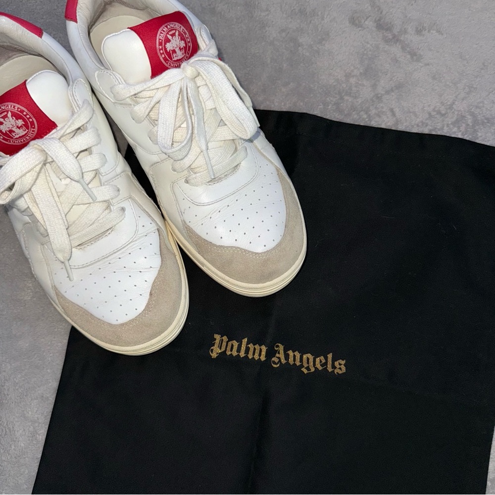 Palm Angels White Red UNIVERSITY SNEAKERS